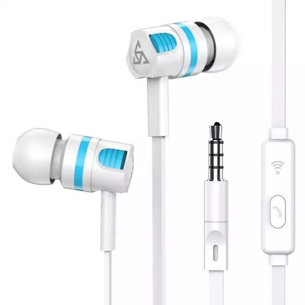 White Super Bass Headset - Picture 1 of 3